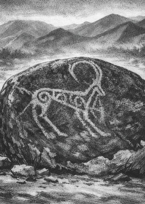 Петроглифы в Чолпон-Ате