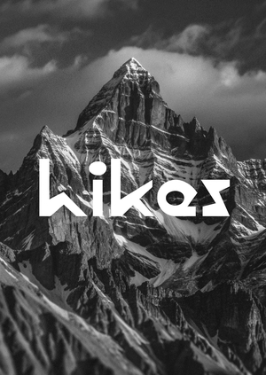 Hikes — акцидентный шрифт