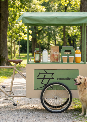 Велотележка для бренда «Спокойствие»