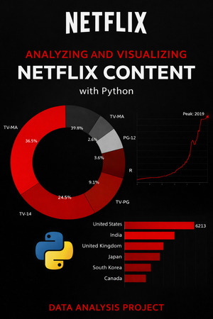 Анализ и визуализация данных стриминговой платформы Netflix
