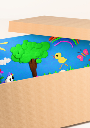 Коробка пластилина