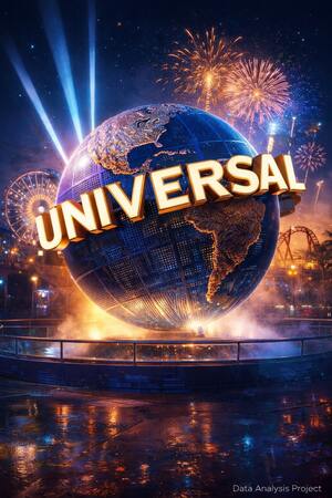 Universal Studios в данных: сравнение парков по отзывам