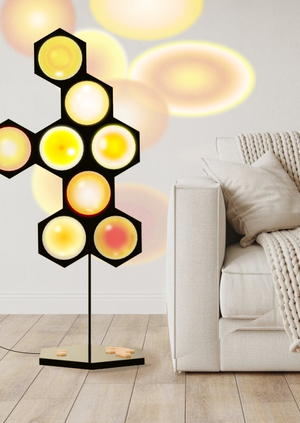 Напольный светильник-соты