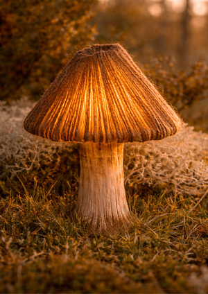 Светильник-гриб ручной работы