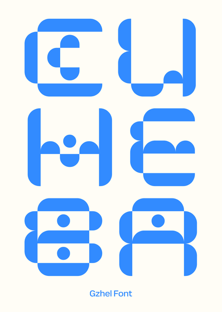 Шрифт «Гжель»