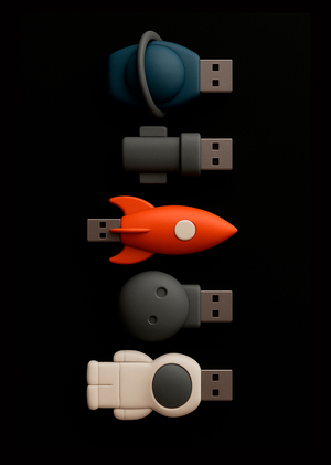 Разработка линейки 3D моделей USB-накопителей