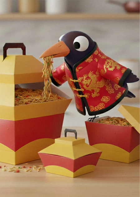 Упаковки бренда китайской еды быстрого приготовления LAOJIA