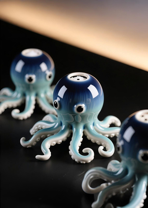 Создание серии солонок «Морские обитатели» инструментами ИИ