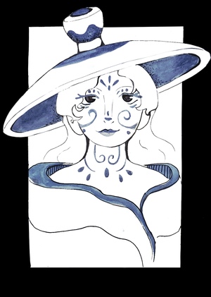 Она — Гжель