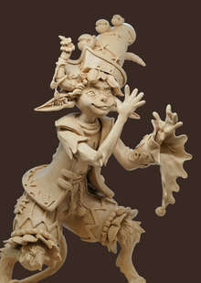 Проша Скомороша: скульптура