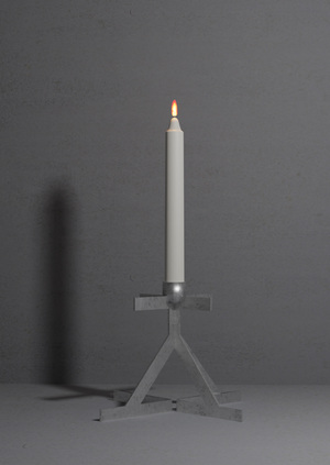 сет подсвечников на основе акцидентного шрифта