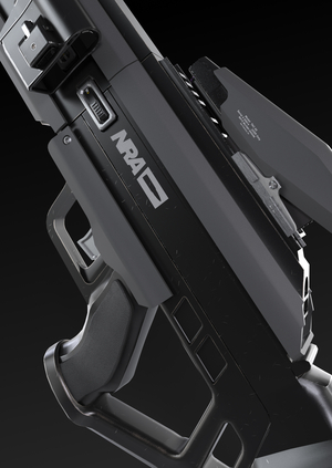 Видеоигровой концепт лазерной винтовки