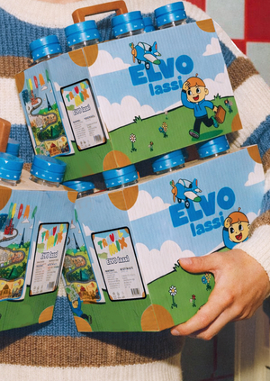 Серия упаковок для бренда кисломолочного продукта ELVO LASSI