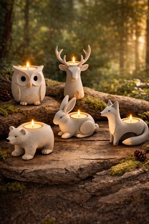 Серия подсвечников «Лесные хранители»