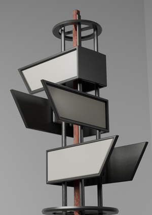 Дизайн навигационного столбика для бизнес-квартала ARMA