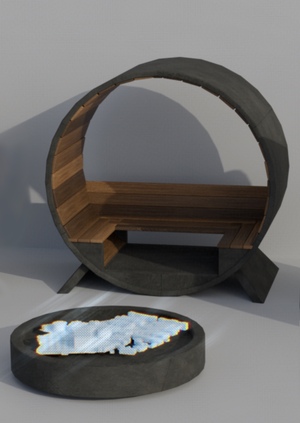 Дизайн зоны рекреации для бизнес центра «АРМА»