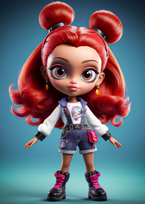 Создание серии кукол для 3д-печати инструментами ИИ