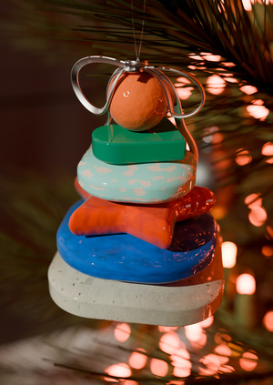Новогодняя игрушка "Пирамидка"