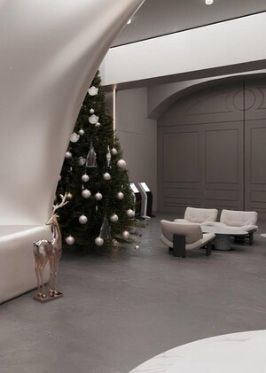 Елочные игрушки для пространства "Wave"