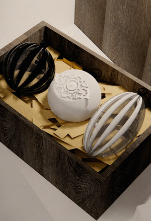 Елочные игрушки вдохновленные дизайн проектом молодежного пространства 