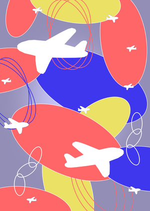 веб-плакат «горизонты, без вылета» для профилактики путешествий