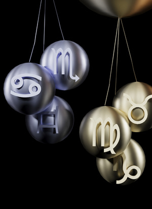 Елочные игрушки "Zodiac space"