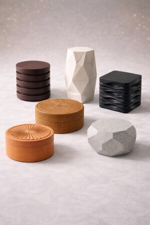 Создание коллекции контейнеров для интерьера инструментами ИИ