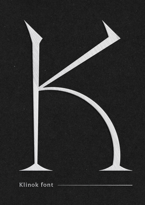 Klinok font