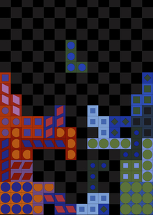 айдентика выставки «vasarely’s dimensions: brainstorm»