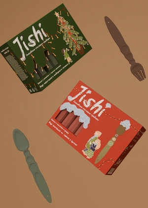 Jishi —  съедобные столовые приборы