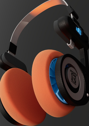 Визуализация объектов промышленного дизайна. Наушники Koss Porta Pro