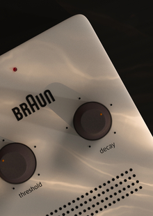 Визуализация объекта промышленного дизайна: Braun Guitar Pedal
