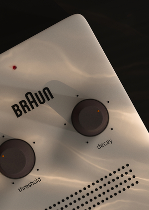  Визуализация объекта промышленного дизайна: Braun Guitar Pedal