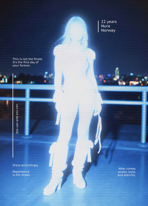 Плакаты для модного дома "Manna" в раю