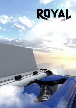 Печатная машинка Royal. 3D ролик.