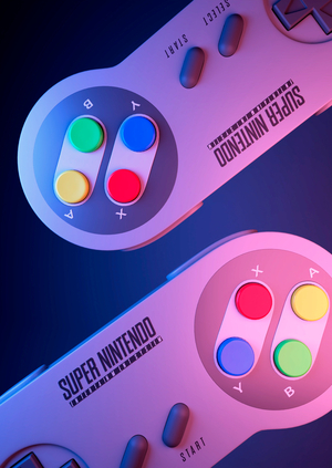 Визуализация объектов промышленного дизайна: джойстик Super Nintendo