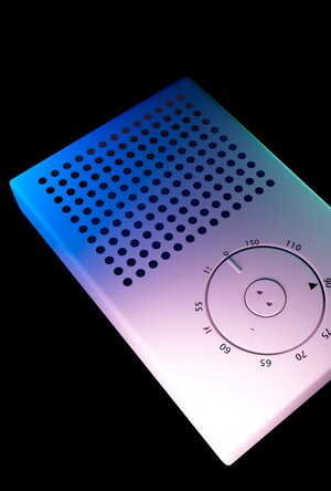 Визуализация промышленного объекта дизайна: Braun T3 Pocket Radio 