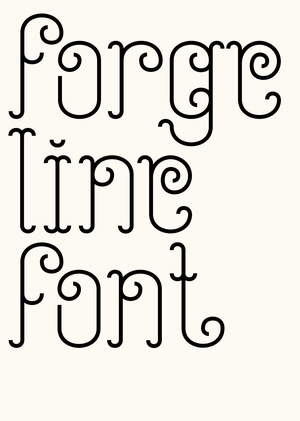 Forgeline font