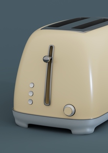 Визуализация объекта промышленного дизайна: Тостер Leonord Retro