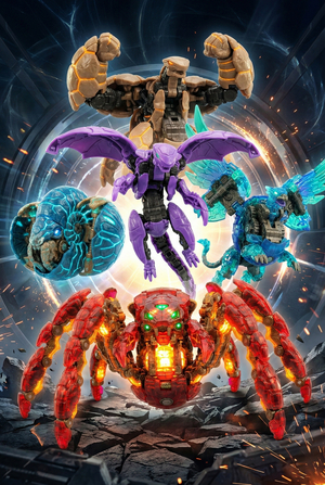 Создание коллекции фигурок Бакуган инструментами ИИ