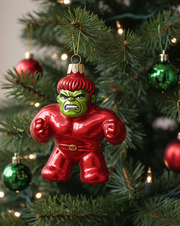 Создание коллекции елочных игрушек-супергероев с помощью инструментов ИИ