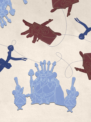 Создание новогодней гирлянды инструментами ИИ 