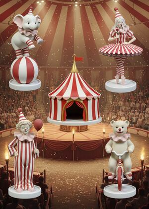 Серия декоративных игрушек инструментами ИИ