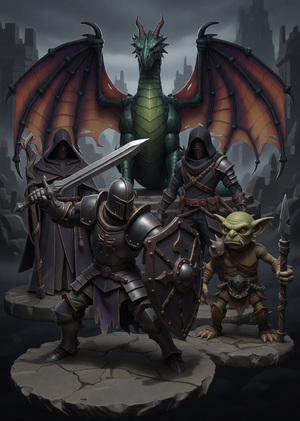 DungeonCraft: Набор персонажей для D&D