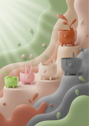 GreenFriends: серия кашпо