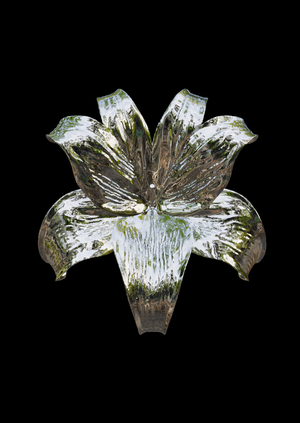 Цветочные хромированные брелки