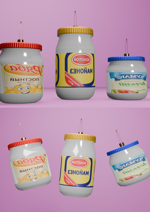 Новогодние игрушки "Майонез"