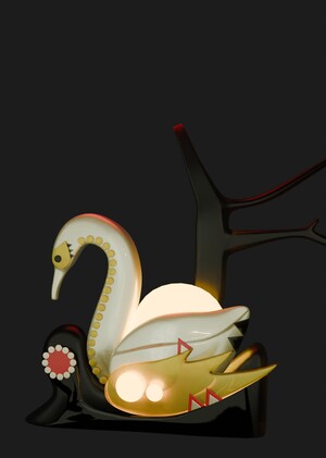 Ночник «Белый лебедь»