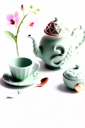 Чайный сервис , вдохновленный природной тематикой