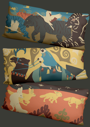 Подушки "Звериный караван"